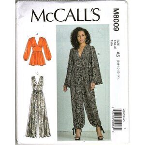 McCall's M8009 Misses 6 to 14 Jumpsuit and Rompers Uncut Sewing Pattern